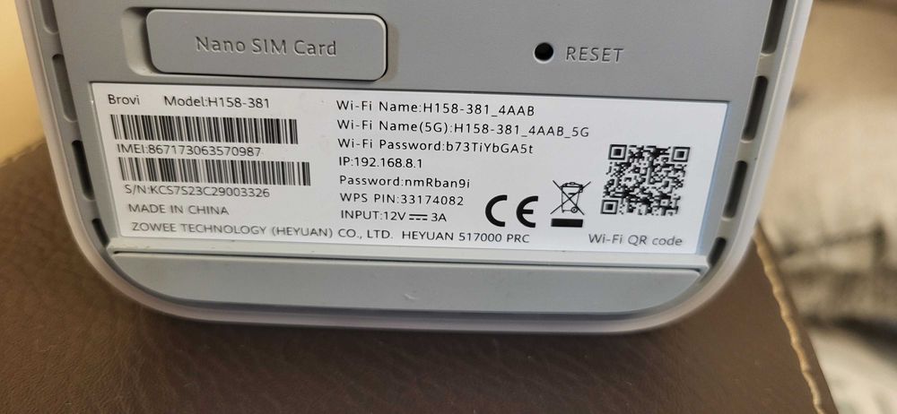 HUAWEI 5G Router H158-381 liber de retea
