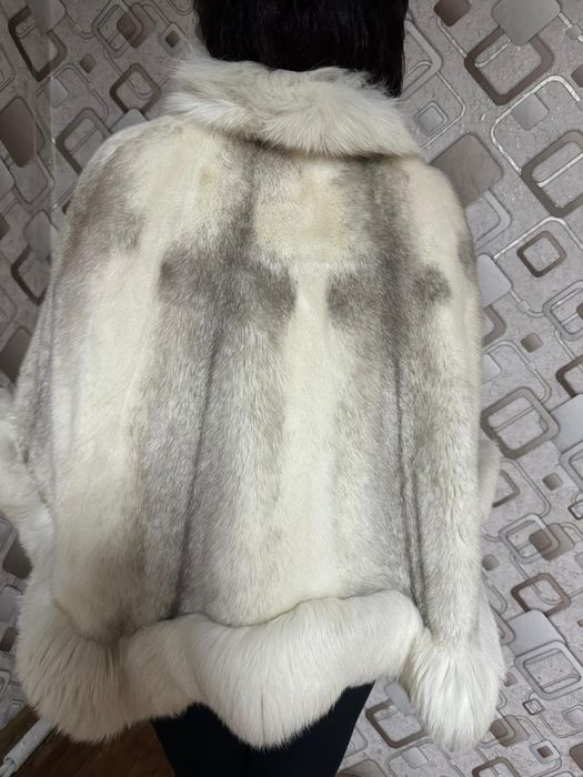 Новое норковое пончо