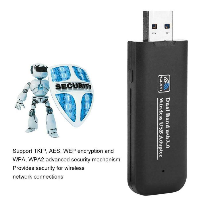 Mini adaptorul USB Wireless 1200Mbps USB 3.0 Dual-Band WiFi. Nou!
