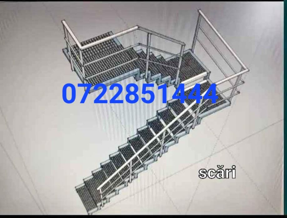 Scara metalica zincata 4mm grosime