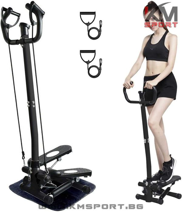 Нов степер с дръжки и ластици  2год гаранция