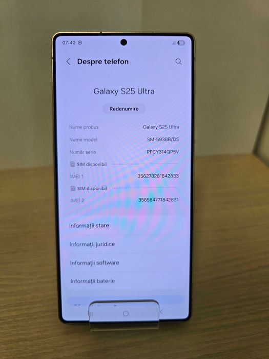 Samsung S25 Ultra 256GB 104 incarcari!! (ECA27 b.48477)-Garantie 2 ani