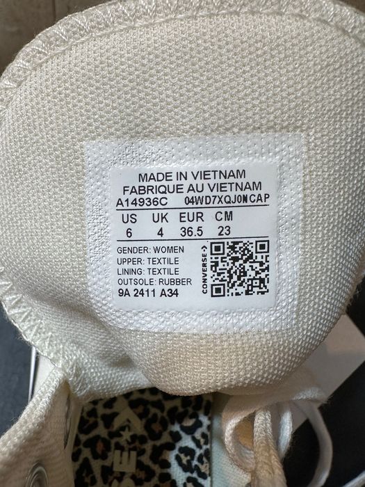 Adisasi Converse Leopard Print , marimea 36.5