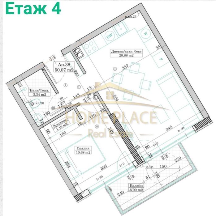 Продава се Двустаен апартамент в Варна, Виница - 55 кв.м за 1673 €/кв.м - Снимка #5