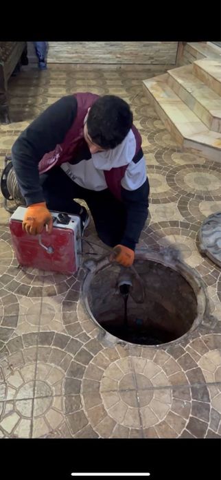 Чистка канализатции с аппаратом kanalizatsiya tozalash