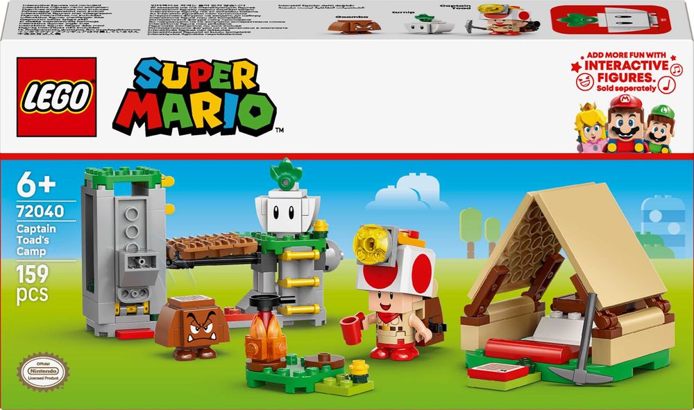 НОВО LEGO Super Mario 72040 - Лагерът на Captain Toad