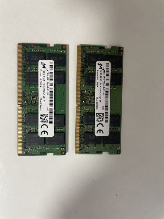 Kit 32Gb DDR4 Sodimm 2x16GB 3200MTs Samsung, Micron