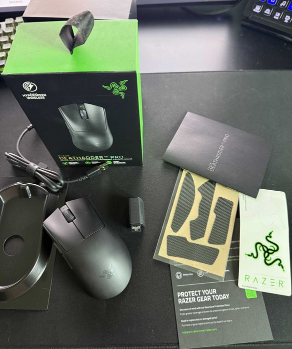 Mouse gaming wireless Razer DeathAdder V3 Pro, 30k DPI, Negru