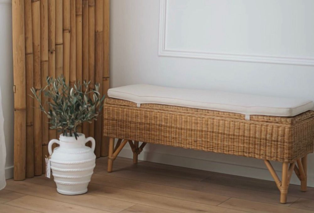 Bancheta panou bambus