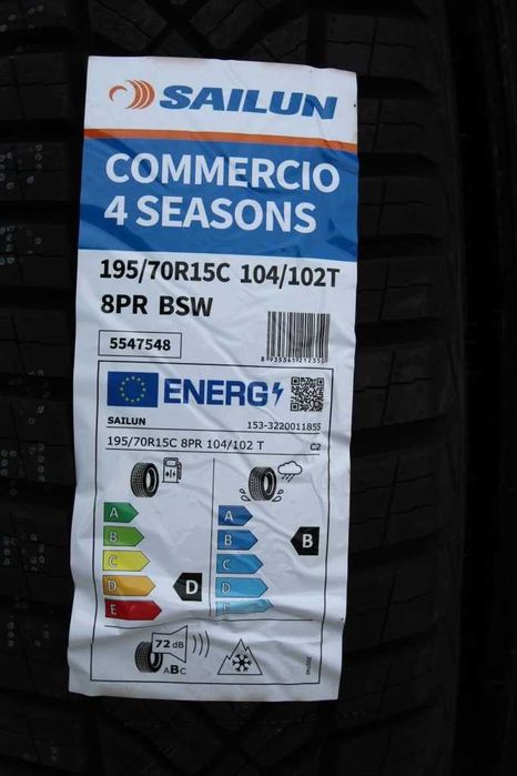 Anvelope noi 195/70R15C Sailun, All Season