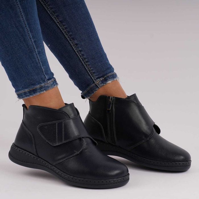 Ghete Piele Naturala Imblanite Talpa Casual