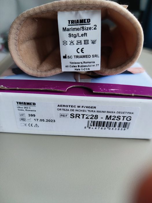 Orteza mana stanga si deget