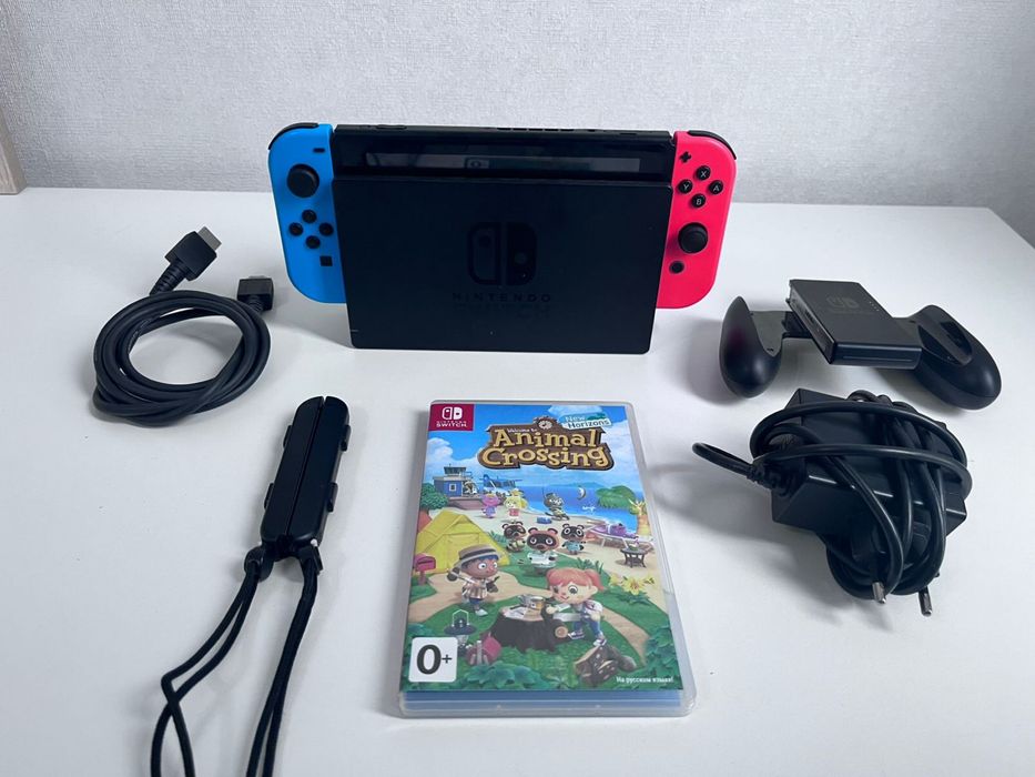 Nintendo Switch V2 + Animal Crossing (модель с улучшенной батареей