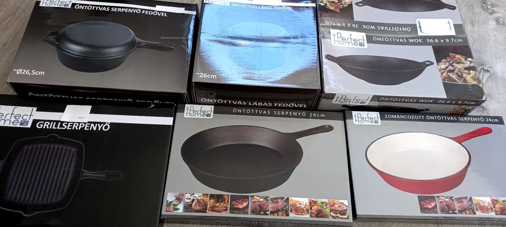 Tigaie gril  fontă emailata 24 cm /Promo 125 lei