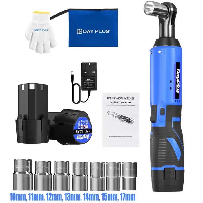 Акумулаторна Тресчотка DAY PLUS 3/8  с  2 батерии