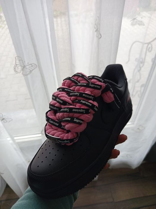 Nike Air Force 1  - Supreme Black –  – Mărimea 38