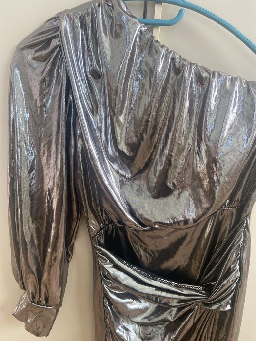 Рокля парти металик