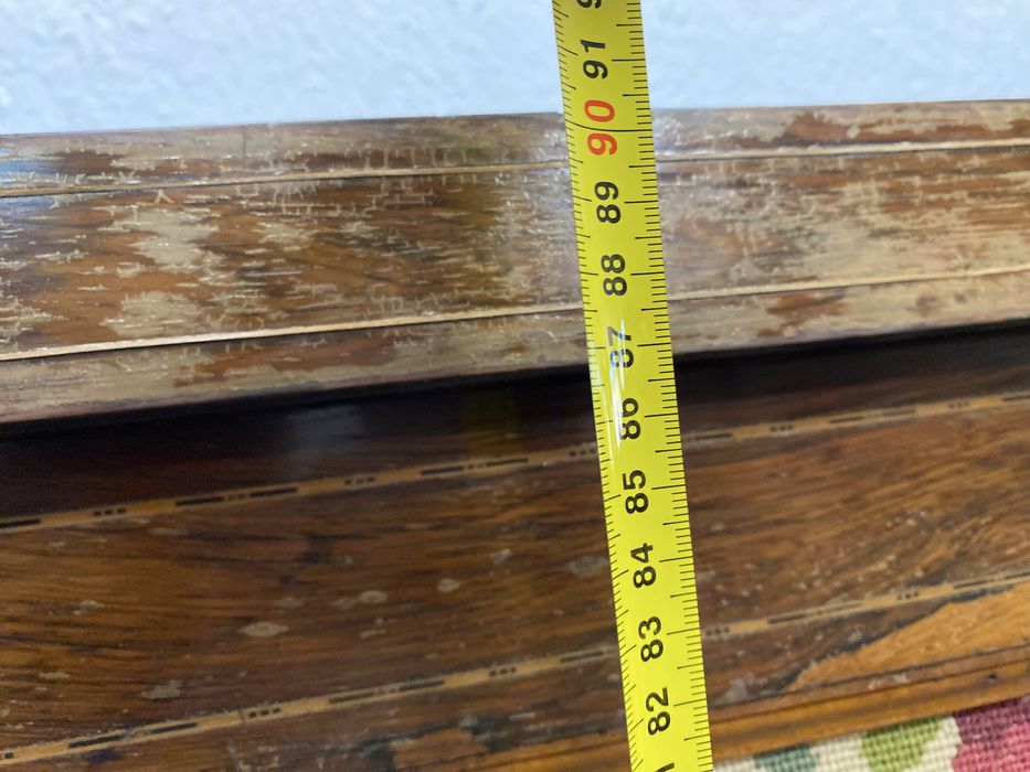 Англия дървена рамка с гоблен панел стойка needlepoint 1930