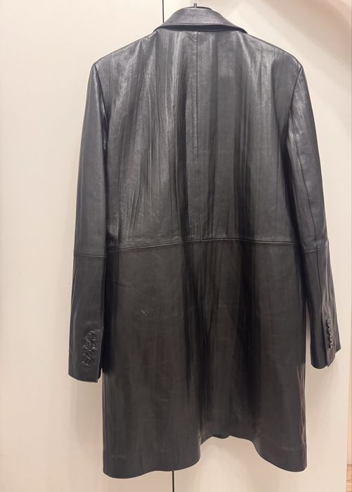 Кожаный плащ от zara