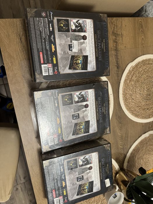Set x3 Warhammer 40.000 space marine collector s edition PC Noi sigilate