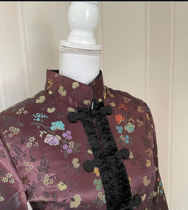 Jacheta căptușită din mix mătase inspirație asiatica