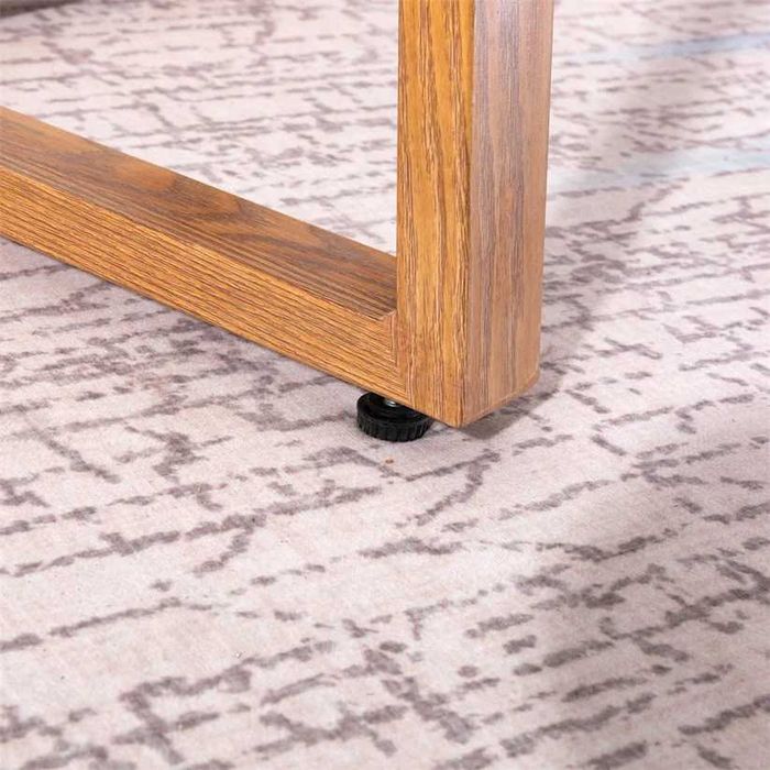 Кръгла стъклена трапезна маса с метални крака 80*80*75 см - Стъкло