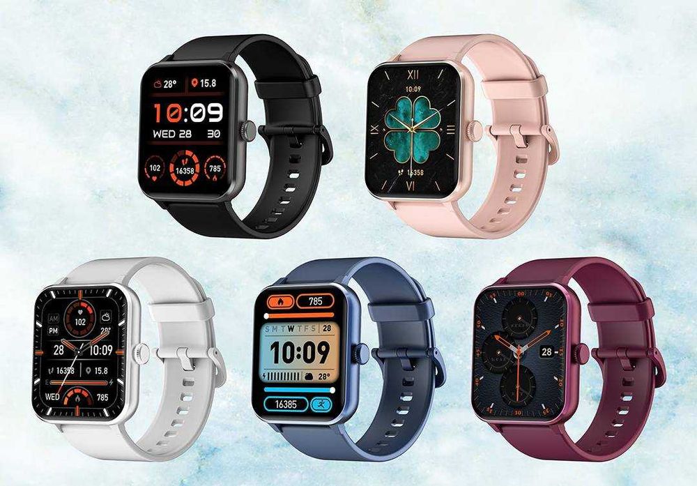 Смарт часовник Blackview R50 – Bluetooth разговори, 1.85" екран, розов