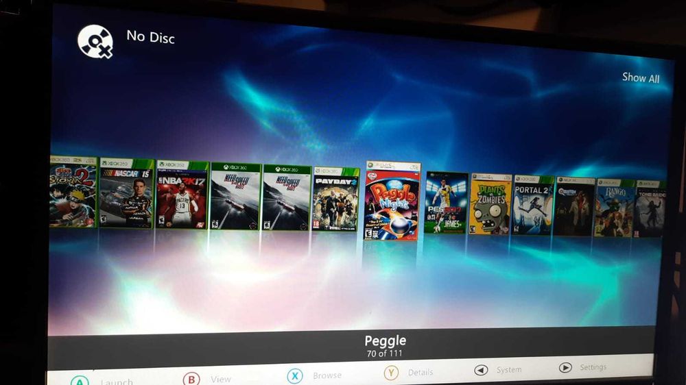 Xbox 360  model SLIM Modat RGH 3  cu HDD 500 GB peste 100 de jocuri