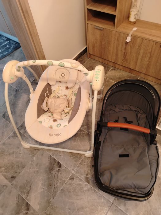 Landou, leagăn balansoar electric bebelusi