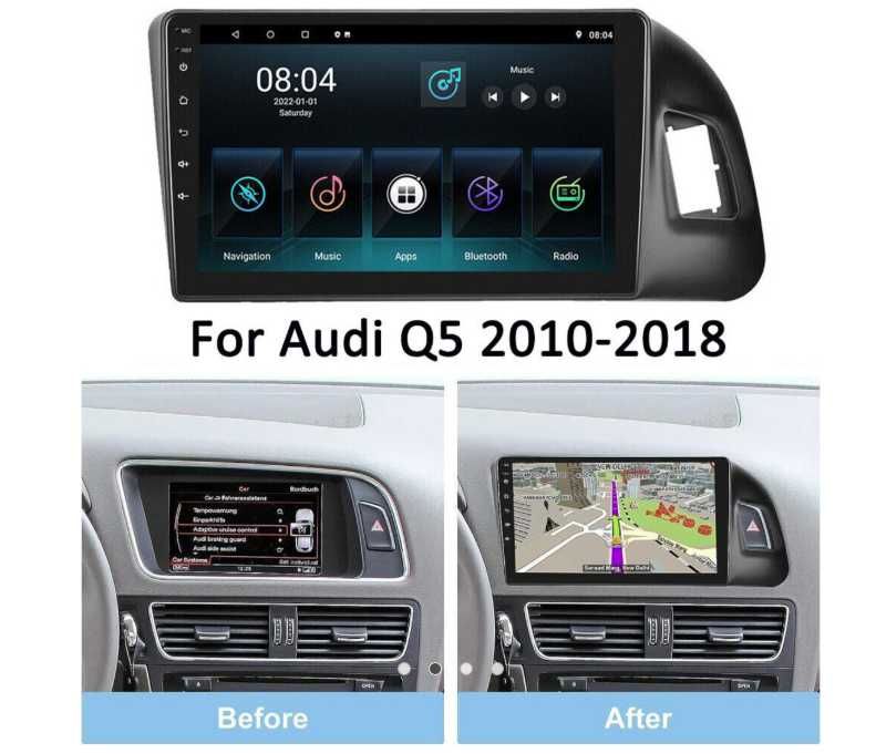 9 инчова мултимедия за Audi Q5 2009-2017 + Подарък камера AU06