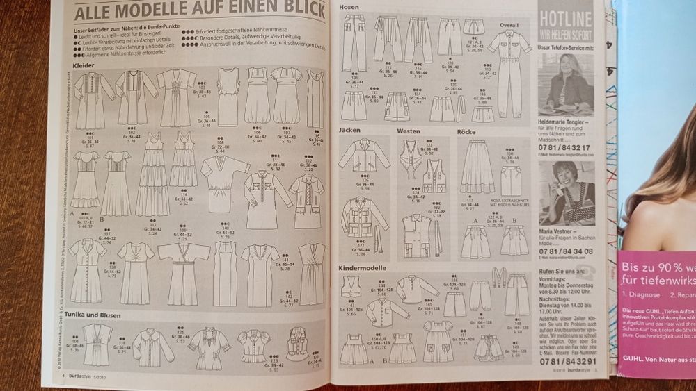 Списания с кройки BURDA/ Boutique