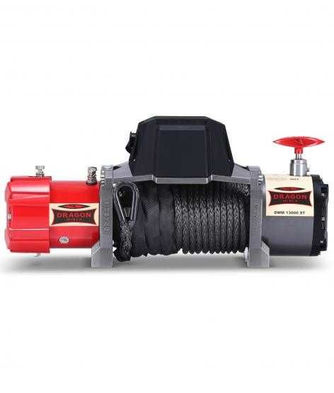 Troliu Dragon Winch 13000 HD ST, cablu sintetic (trage 5894 kg )