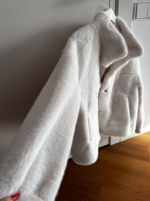 Эко шуба белая новая