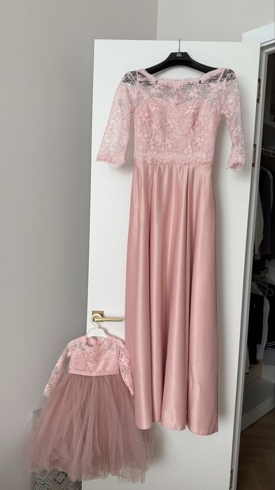 Платье комплект мама и дочь