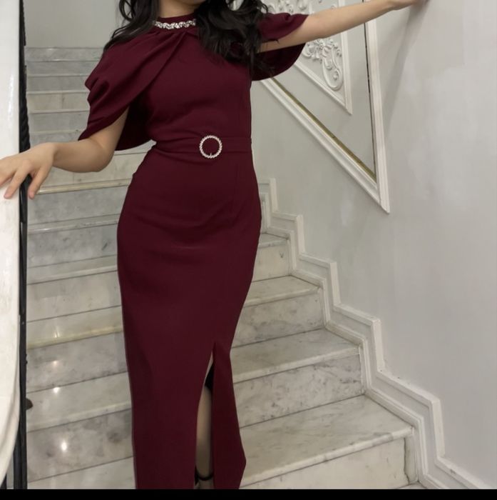 Платье бордовое размер стандарт