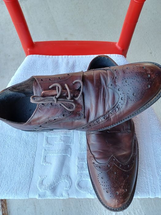 Pantofi de barbati integral din piele naturală italieni mărime 43