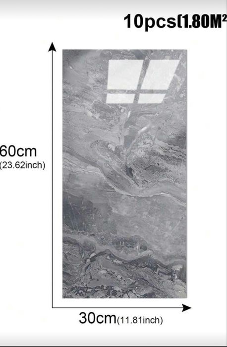 Pvc панел за баня 60на30 см