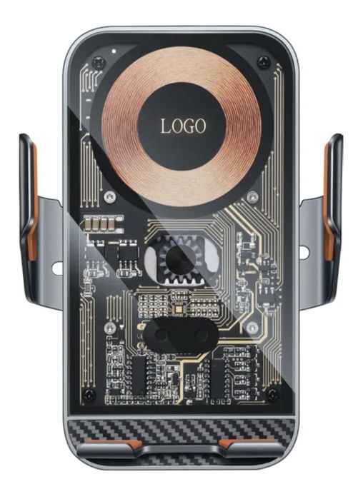 Универсальная авто-зарядка Qi + держатель для iPhone и Android