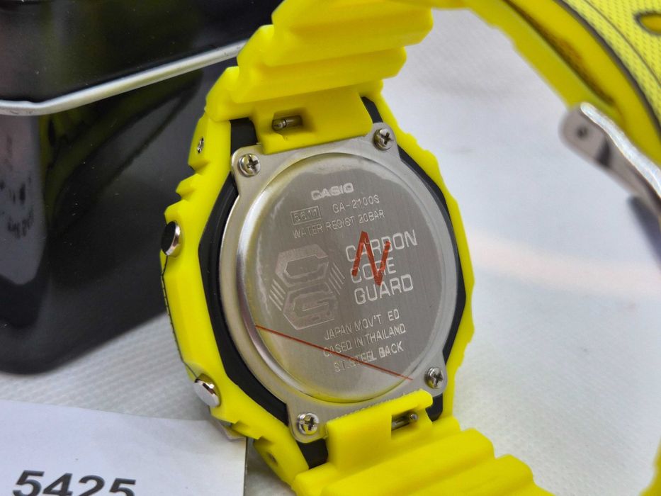 Ceas Sport Barbati Casio g shock Manga THEME GA2100 MNG. Galben, Nou,Garantie 2 ani