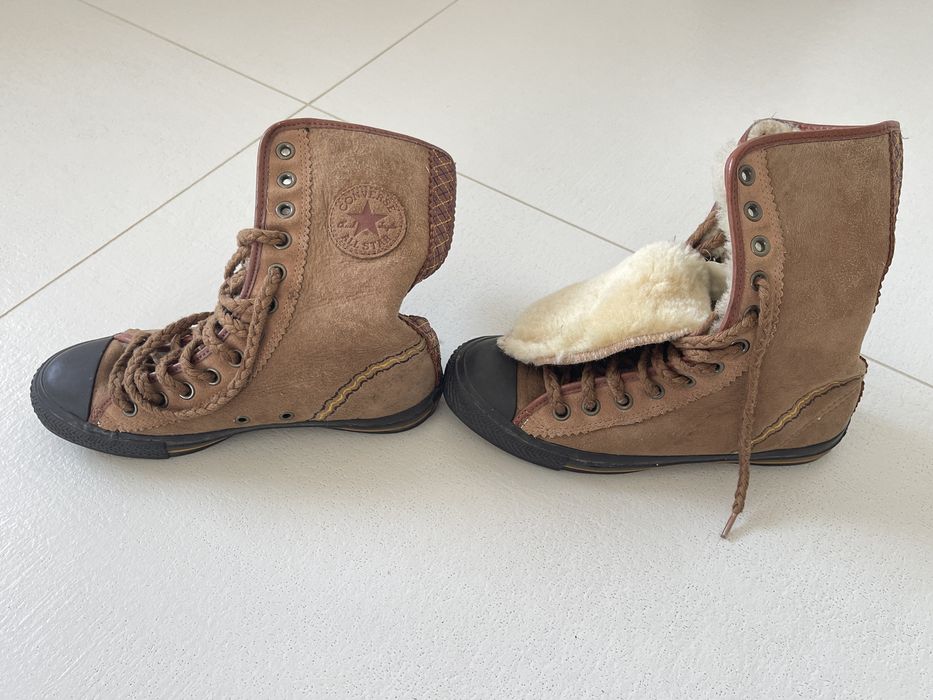 Cizme Converse piele si lana