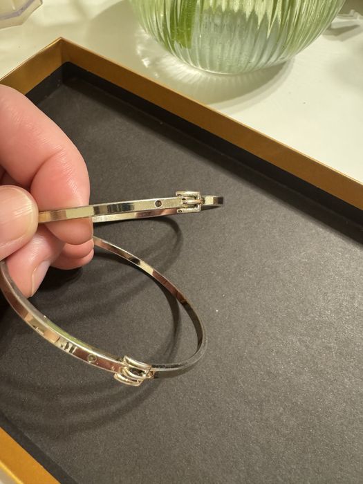 Set de 2 bratari metalice subtiri