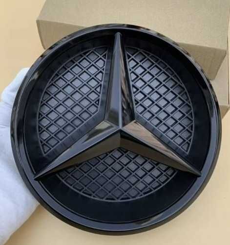 Оригинална емблема 185мм - Черна/Хром Звезда W205, W212, W176 и др.