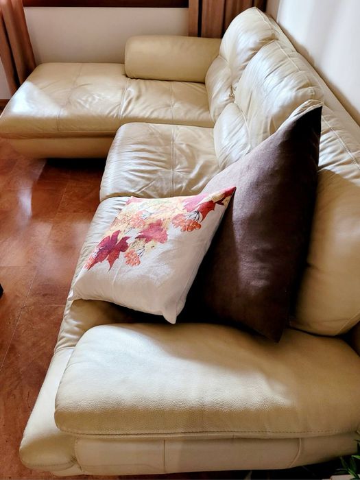 Кожен диван без забележки,естествена кожа