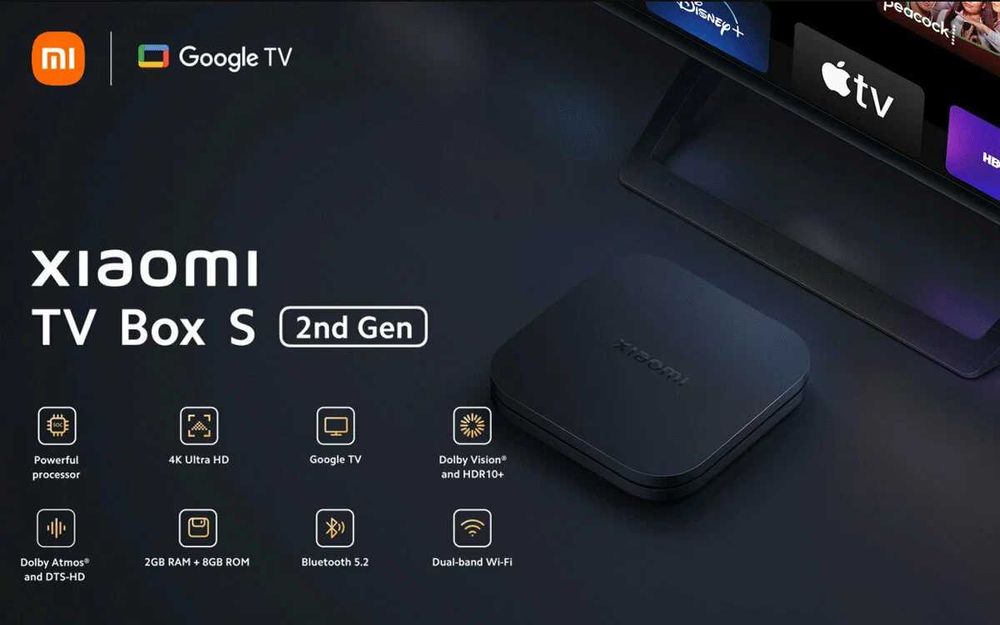 Новый Xiaomi TV Box S 4K 2-3 Gen | Оригинал