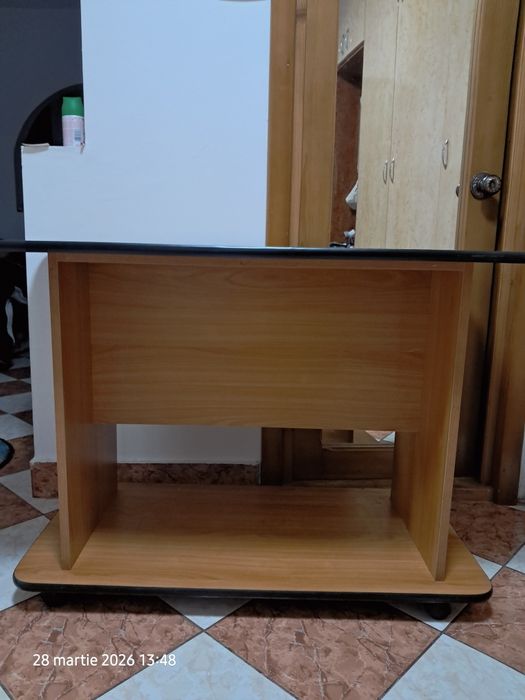 Masă/birou pe rotile culoare  maro deschis