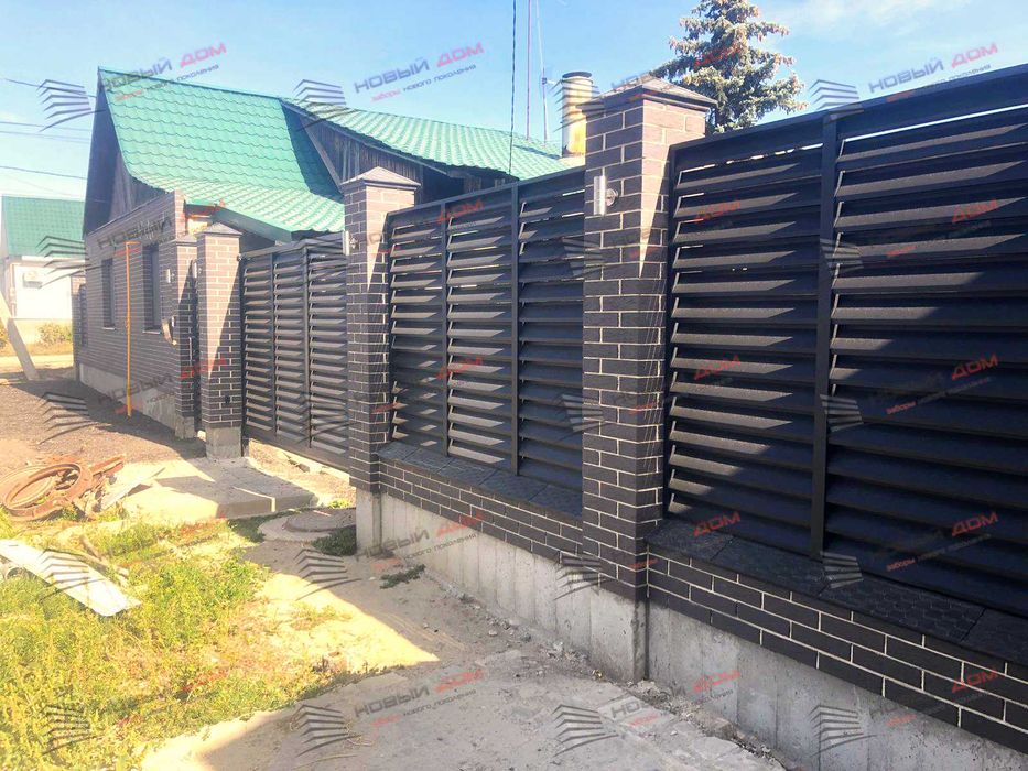 Забор жалюзи еврожалюзи