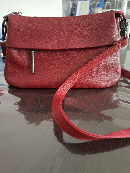 Кожаная сумка женская