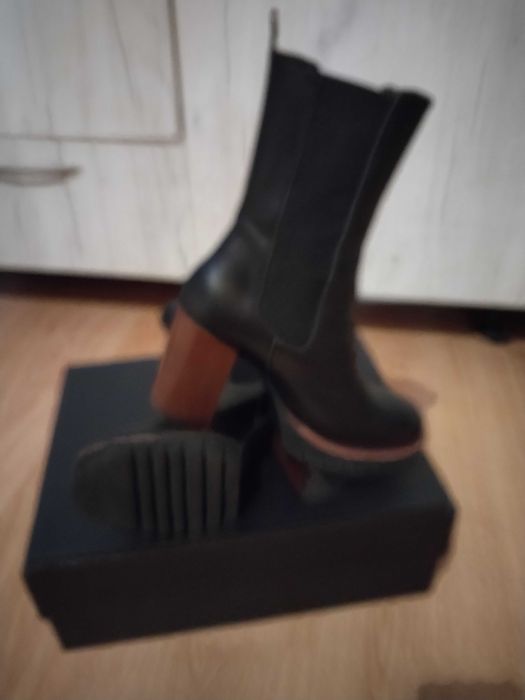 Botine dama din piele