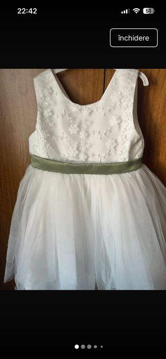 Rochie elegantă nuntă fete 2-3 ani