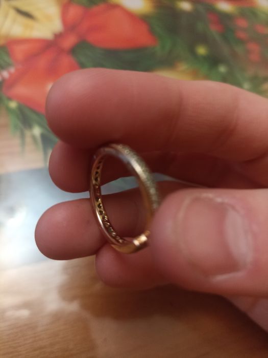 Золотое кольцо pandora